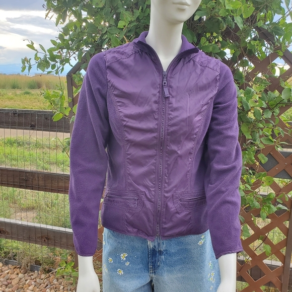 Coldwater Creek Purple Fleece Windbreaker Jacket Women's Size XS EUC - Picture 11 of 16